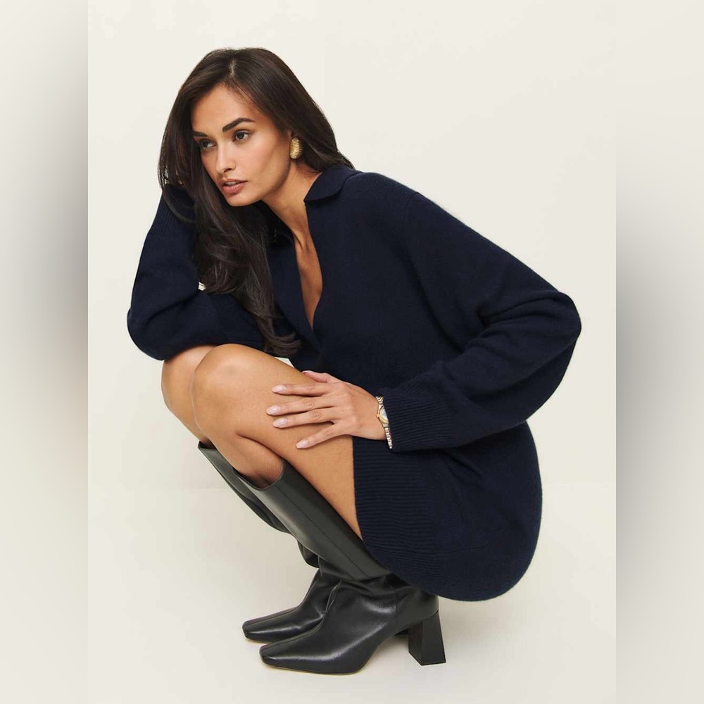 Reformation Maeve Cashmere Polo Dress - Picture 5 of 13